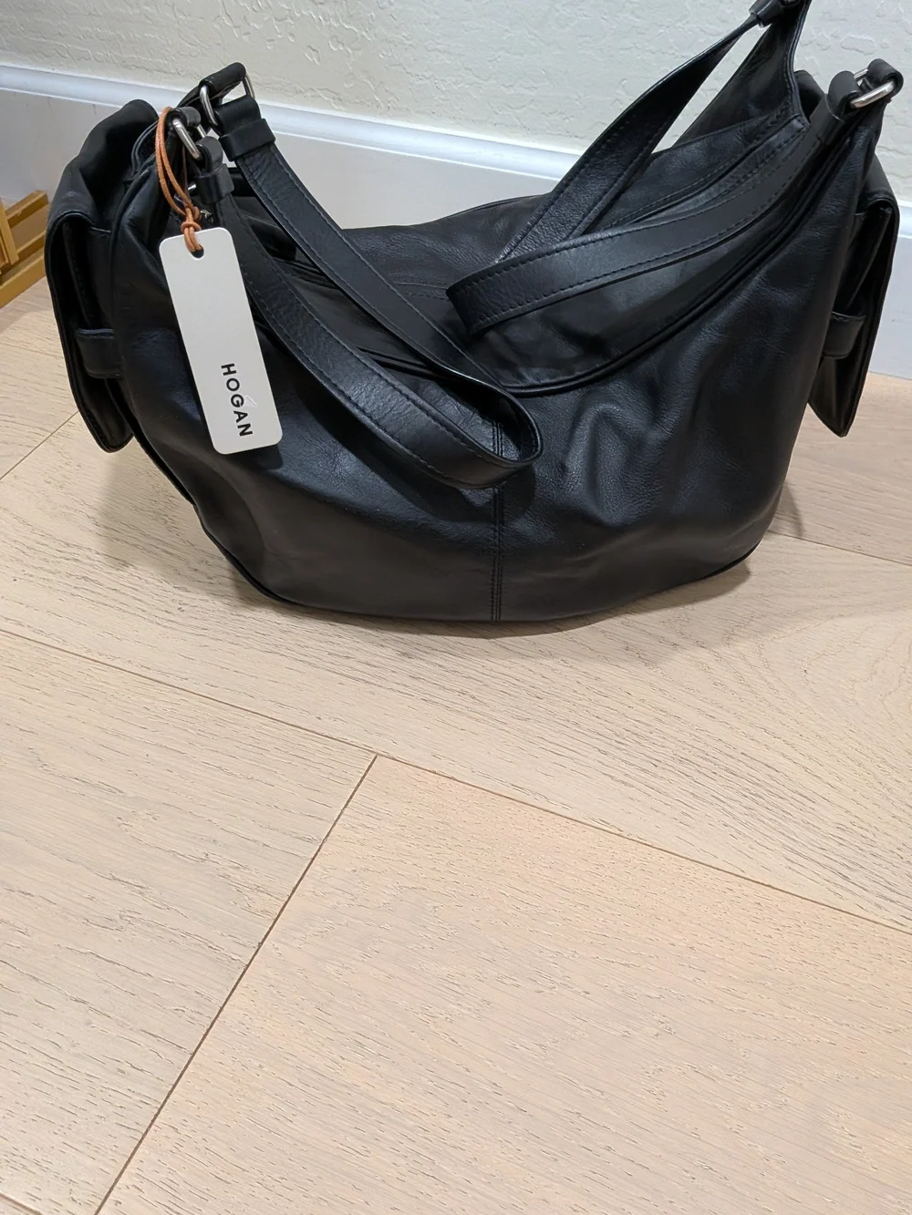 Hogan Black Leather Shoulder Bag NWT